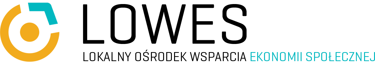 Logo LOWES Lokalny Ośrodek Wsparcia Ekonomii Społecznej. Zawiera link, który prowadzi do strony głównej.